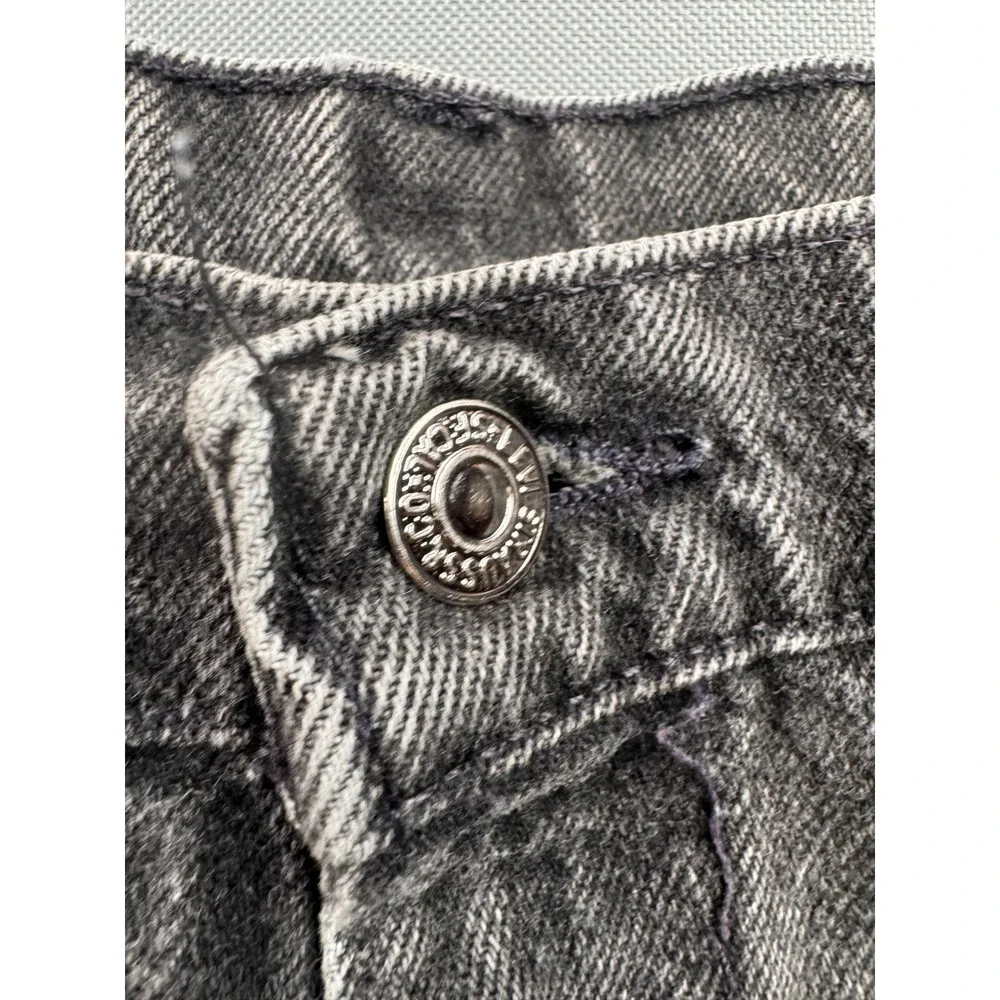 Levi's‎ 550 Relaxed Fit Tapered Leg Jeans Mens 36x32 Black Orange Tab Vintage